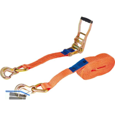 Zurrgurt 2-teillig mit Ratsche und Karabiner 5000 kg 8 m