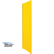 META Vollwandrahmen RAL 1003 signalgelb 2000 x 500 mm komplett