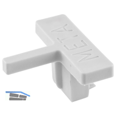 META PVC-Abdeckkappe grau