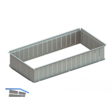 META Innenprofil Basic H�he 200 mm Tiefe 500 mm, verzinkt