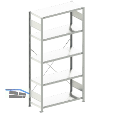 META Steck-Grundregal 2000 x 1000 x 400 mm 5 Fachb�den 150 kg