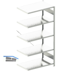 META Steck-Anbauregal 2000 x 1000 x 600 mm 5 Fachb�den 150 kg