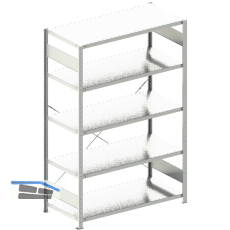 META Steck-Grundregal 2000 x 1300 x 600 mm 5 Fachb�den 230 kg