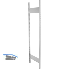 META Steckrahmen 2000 x 500 mm inkl. Steckprofil u. Steck-Tiefensteife verzinkt