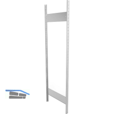 META Steckrahmen 2000 x 600 mm inkl. Steckprofil u. Steck-Tiefensteife verzinkt