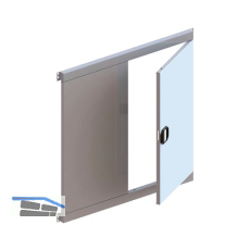 META Doppelfl�gelt�re 1/2 T�r RAL 7035 lichtgrau H�he 1000 mm