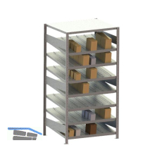 META Schr�gbodenregal H�he 2000 mm Tiefe 800 mm L�nge 1000 mm Grundregal