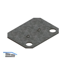 META Unterlegplatte 2 mm, verzinkt