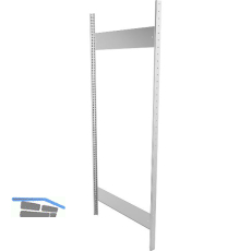 META Steckrahmen 2000 x 800 mm inkl. Steckprofil u. Steck-Tiefensteife verzinkt