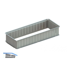 META Innenprofil Basic Set H�he 200 mm Tiefe 400 mm, verzinkt