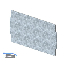 META Trennblech H�he 100 mm Breite 284 mm, verzinkt