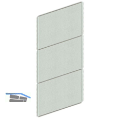 META Clip R�ckwand Vollblech 2000 x 1000 mm