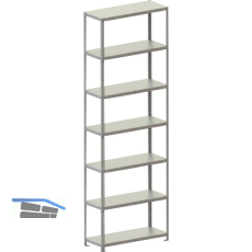 META Schraubregal Grundset 3000 x 1000 x 400 mm Tragkraft 150 kg