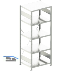 META Steck-Grundregal 2000 x 750 x 600 mm 5 Fachb�den 100 kg