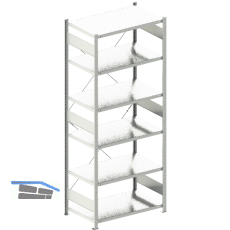 META Steck-Grundregal 2500 x 1000 x 600 mm 6 Fachb�den 150 kg