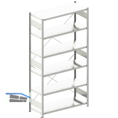 META Steck-Grundregal 2500 x 1300 x 500 mm 6 Fachb�den 230 kg