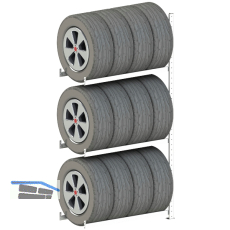 META Reifen Steck-Anbauregal 2000 x 1000 x 400 mm 150 kg