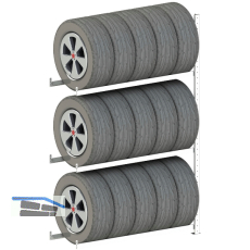 META Reifen Steck-Anbauregal 2000 x 1300 x 400 mm 150 kg