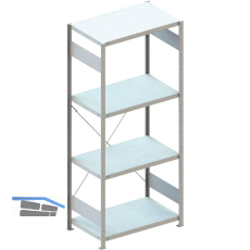 META Steck-Grundregal 2000 x 750 x 600 mm 4 Fachb�den 100 kg