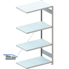META Steck-Anbauregal 2000 x 1000 x 600 mm 4 Fachb�den 150 kg