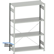 META Steck-Grundregal 2000 x 1300 x 500 mm 4 Fachb�den 230 kg