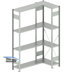 META Steck-Eckregal 2000 x 750 /1000 x 300 mm Tragkraft 100 kg