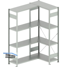 META Steck-Eckregal 2000 x 1000 /1000 x 400 mm Tragkraft 100 kg