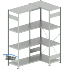 META Steck-Eckregal 2000 x 1000 /1000 x 500 mm Tragkraft 100 kg