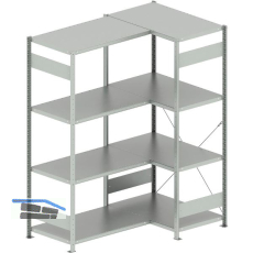 META Steck-Eckregal 2000 x 1000 /1000 x 600 mm Tragkraft 100 kg