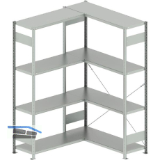META Steck-Eckregal 2000 x 1300 /1000 x 400 mm Tragkraft 100 kg