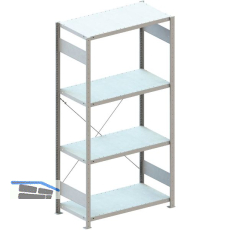 META Steck-Grundregal 2000 x 1000 x 500 mm 4 Fachb�den 150 kg