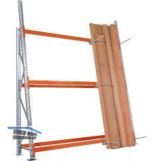 META Profillager Regal Anbaufeld einseitig 3300 x 2700 x 700 mm inkl. Bodenanker