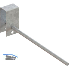 META Trennarm verzinkt L�nge 500 mm inkl. Befestigungsmaterial