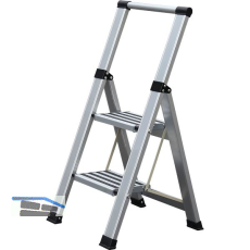 Alu-Klappleiter Step+Store S 2-stufig