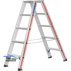 HYMER Alu-Stufen-Stehleiter Type 8024 Stufen=2 x 5 L�nge=1,30 m