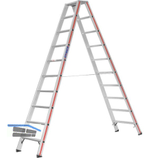 HYMER Alu-Stufen-Stehleiter Type 8024 Stufen=2 x 10 L�nge=2,50 m