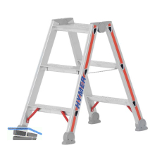 HYMER Alu-Stufen-Stehleiter Type 4024 Stufen=2 x 3 L�nge=0,78 m