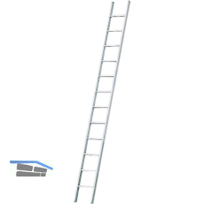 JUST Alu-Anlege-Industrieleiter einteilig Type 50 Sprossen=10 L�nge=3,0 m