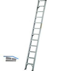 JUST Alu-Stufenanlegleiter Type 59 Stufen=12 L�nge=3,00 m
