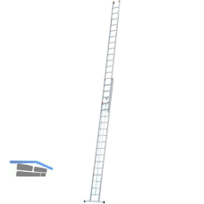 JUST Alu-Seilzug Industrieleiter 2-tlg. Type 56 Sprossen=2x16 L�nge=4,79/8,11 m