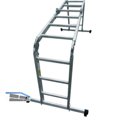 JUST Alu-Vielzweck Industrieleiter Type 75 Sprossen=4x3 L�nge=1,87/3,64 m