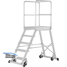 HYMER Podesttreppe fahrbar Type 6888 Stufen=5 H�he bis Plattform=1,20 m