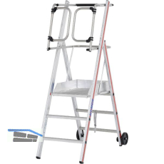 HYMER Alu ProTect Plattformleiter Type 8483 Sprossen=3 H�he 1,85 m