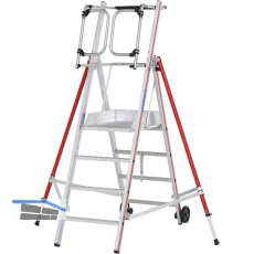 HYMER Alu ProTect Plattformleiter Type 8483 Sprossen=4 H�he 2,10 m