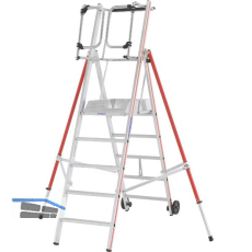 HYMER Alu ProTect Plattformleiter Type 8483 Sprossen=5 H�he 2,35 m