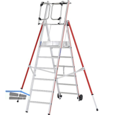 HYMER Alu ProTect Plattformleiter Type 8483 Sprossen=6 H�he 2,60 m