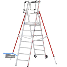 HYMER Alu ProTect Plattformleiter Type 8483 Sprossen=7 H�he 2,85 m