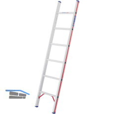 HYMER Alu-Anlegeleiter Type 6011 Sprossen=6 L�nge=1,88 m