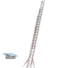 HYMER Alu Seilzugleiter 3 x 18 Sprossen Type 6261 L�nge=5,30/12,30 m