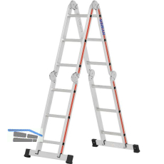 HYMER Alu-Vielzweckleiter Type 4143 Sprossen=4 x 3